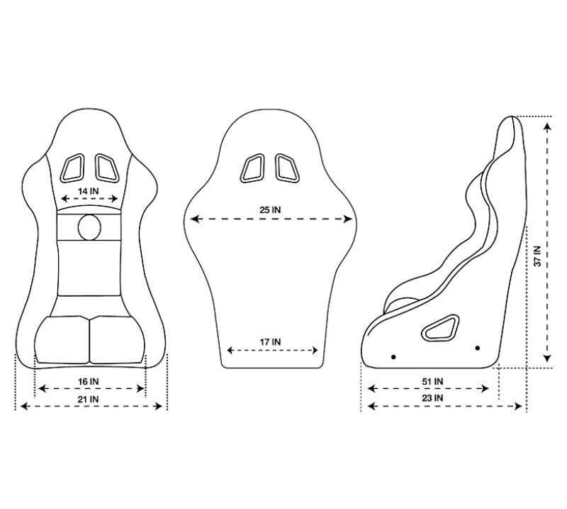 Race Seats NRGFRP-RS500M NRG
