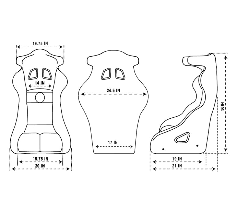 Race Seats NRGFRP-RS600M NRG