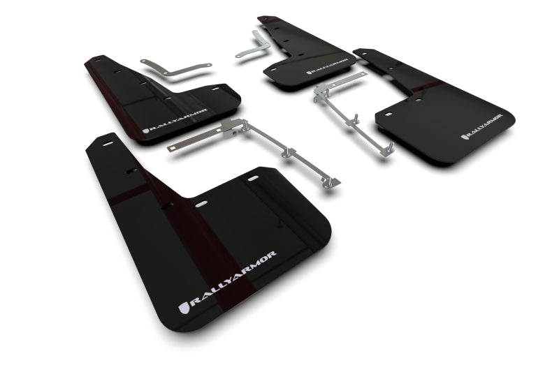 Mud Flaps RALMF74-UR-BLK/WH Rally Armor