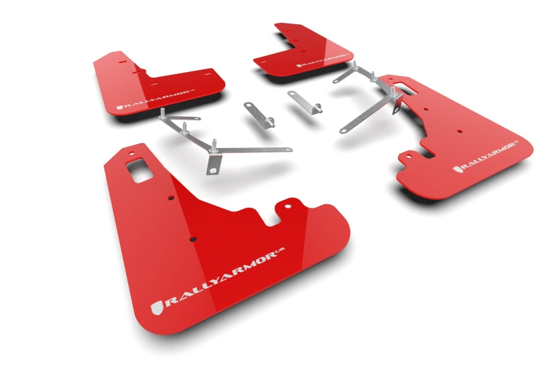 Mud Flaps RALMF99-UR-RD-WH Rally Armor