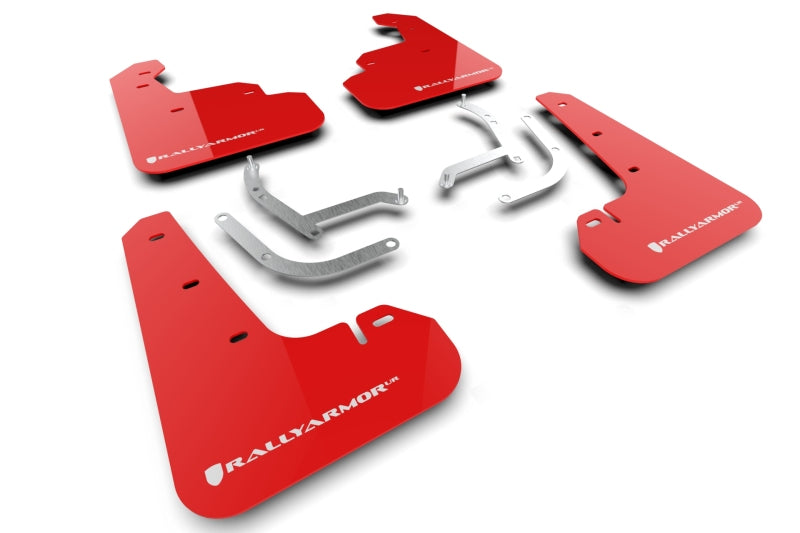 Mud Flaps RALMF105-UR-RD-WH Rally Armor