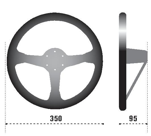 Steering Wheels SPA015R325CSN SPARCO