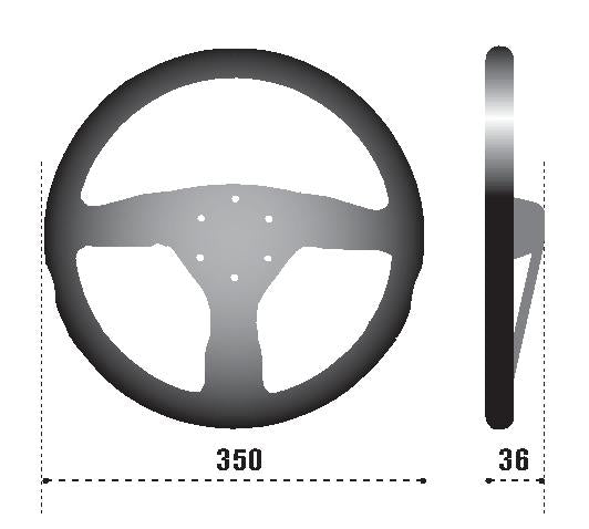 Steering Wheels SPA015R375PSN SPARCO