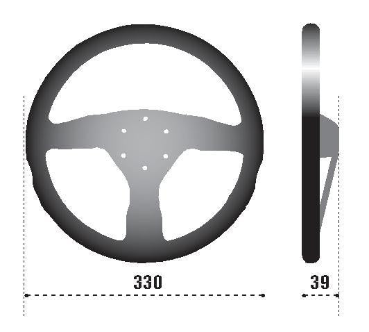 Steering Wheels SPA015R383PSN SPARCO