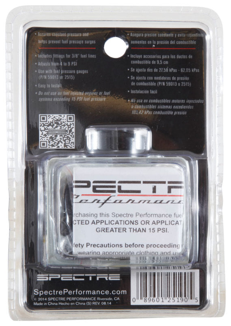 Fuel Pressure Regulators SPE2519 Spectre