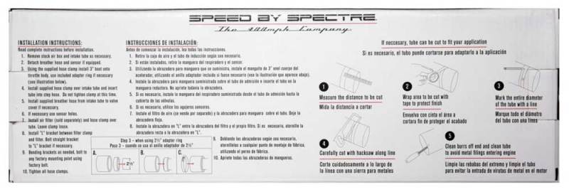 Aluminum Tubing SPE8219K Spectre